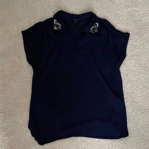 Navy Blue Women's Top